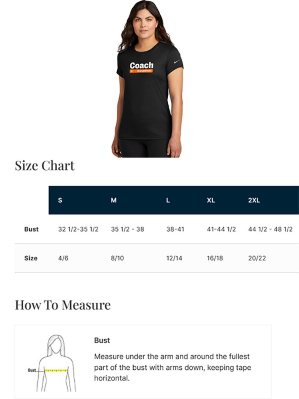 2026 New Logo Orangetheory Coach Nike Tee Black LARGE - Picture 6 of 6